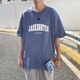 T3325P25落肩款宽松T恤克莱因蓝T仓库一件起正常配送中男港风T恤，男装T恤，星座510A-1