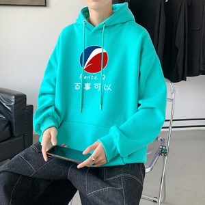 L2463P48秋装2022新款潮趣印花学生潮流男女情侣连帽卫衣图片