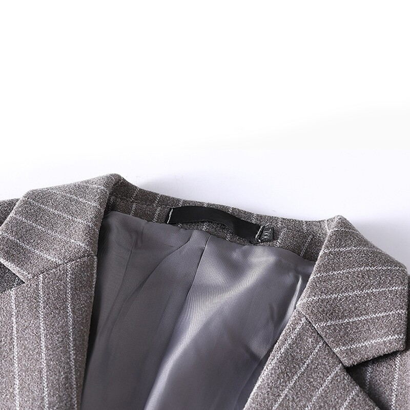 T2Z8630P150新款男士西服套装韩版休闲二件套条纹男西装外套,男装西服套装,星座510A-1