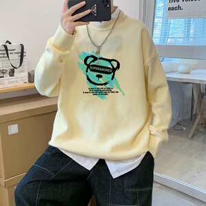 MD2825P55毛衣男韩版潮流宽松bf慵懒圆领秋男士针织衫打底线衣服图片