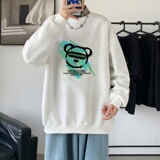 Y2827P38主推2023秋季ins潮男潮趣印花卫衣时尚圆领宽松上衣，男装卫衣，星座510A-1