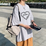 T3326P25男港风仓库一件起正常配送中T恤落肩款宽松T恤克莱因蓝T，男装T恤，星座510A-1