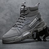 X2520P42秋季马丁靴中帮搭扣款男靴圆头潮流男士皮靴做旧复古皮鞋，男鞋马丁靴，星座614-1