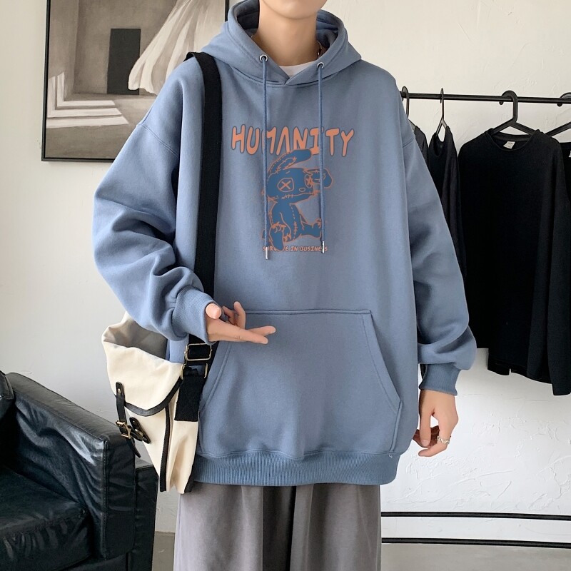 L2556P48新款2023秋冬连帽卫衣男大码运动帽衫宽松薄外套卫衣,男装卫衣,星座510A-1