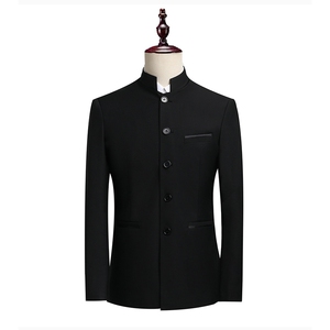 XZ8613P80西服立领外套西装伴郎服男上班新郎结婚套装正装礼服图片