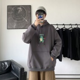 L2887P65秋装2022新款加绒加厚连帽学生潮流男女情侣连帽卫衣，男装卫衣，星座510A-1