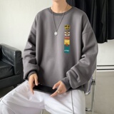 Y2857P38秋季新款港风印花圆领卫衣男潮宽松帅气百搭休闲外套，男装卫衣，星座510A-1
