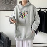 L2409P48秋ins连帽套头印花学生男女卫衣2022秋新款港风卫衣外套，男装卫衣，星座510A-1