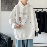 L2838P48秋卫衣2022秋新款港风ins连帽套头印花卫衣外套学生男女，男装卫衣，星座510A-1