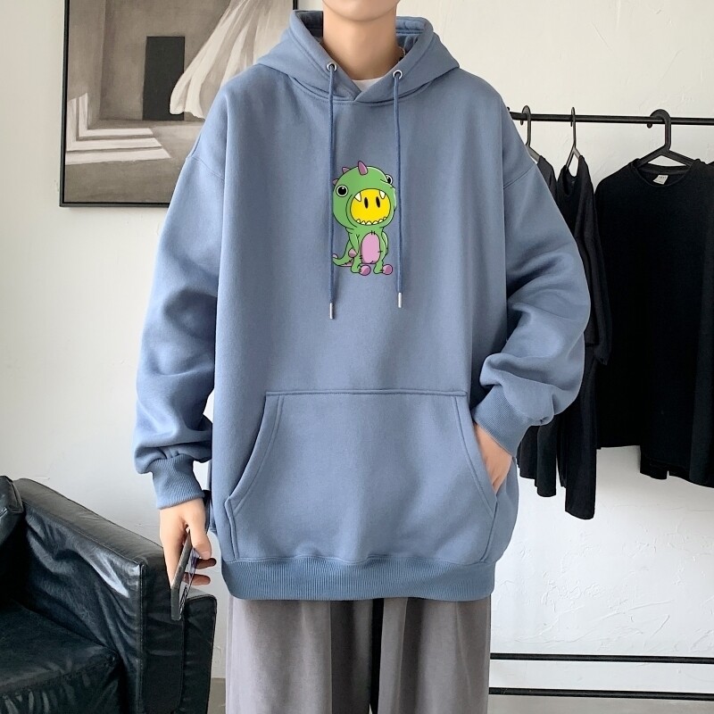L2547P48新款2021秋冬连帽卫衣男大码运动帽衫宽松薄外套卫衣,男装卫衣,星座510A-1