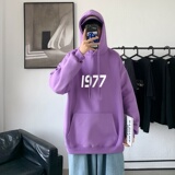 LD5670P38抽绳连帽卫衣2023秋季新款男百搭宽松设计感男个性印花，男装卫衣，星座510A-1