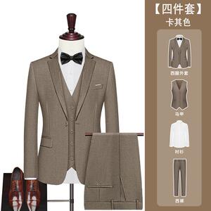 T4Z8595P155西装伴郎服男上班新郎结婚套装正装礼服西服职业外套图片