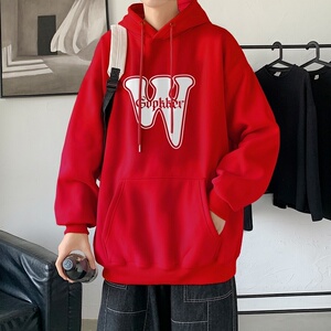 LD5673P38男装秋装上衣服男生连帽外套卫衣男士新款潮牌ins宽松图片
