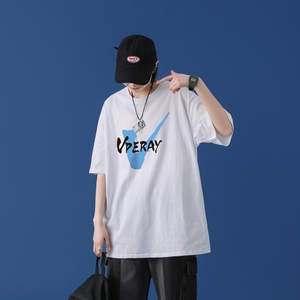 T1554P25蒙马特女模夏季短袖男女潮流宽松百搭纯棉打底衫宽松T恤图片
