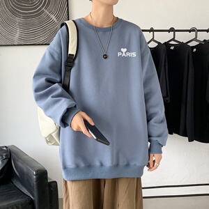 Y2822P38港风21秋季新款动漫圆领卫衣男潮流宽松青少年休闲外套图片