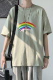 2021港风夏季宽松男女情侣短袖T恤XZ1102-1-T1684-P25，男装T恤，星座510A-1