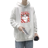 1511P45港风2022新春新款卫衣新年特色红色卡通牛卫衣男宽松卫衣，男装卫衣，星座510A-1