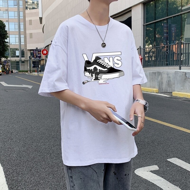 T3357P25男港风T恤克莱因蓝T仓库一件起正常配送中落肩款宽松T恤,男装T恤,星座510A-1