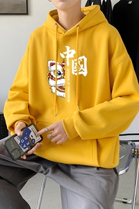 L2415P48秋冬新款卫衣男装宽松港风日系外套连帽衣服宽松卫衣