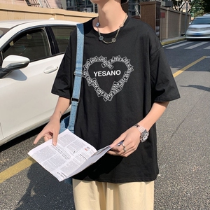 T3326P25克莱因蓝T男港风T恤落肩款宽松T恤仓库一件起正常配送中图片