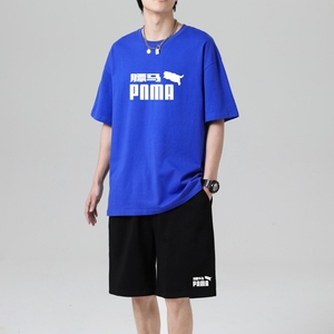 TZ3886潮牌短裤休闲运动套装轻奢时尚感男士短袖t恤男夏季薄款图片