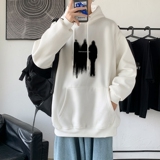 LD5676P38连帽卫衣男潮牌嘻哈美式oversize高街情侣重磅帽衫青少，男装卫衣，星座510A-1