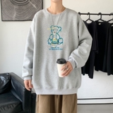 Y2476P38秋季新款港风印花圆领卫衣男潮宽松帅气百搭休闲外套，男装卫衣，星座510A-1
