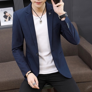 XZ8635P75男士西装外套休闲韩版男士结婚西服修身小西装外套男图片
