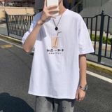 T3328P25男港风T恤落肩款宽松T恤克莱因蓝T仓库一件起正常配送中，男装T恤，星座510A-1