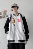 BQ3222P75港风潮牌休闲宽松夹克男潮虎年老虎印花棒球服外套男，男装夹克，星座510A-1