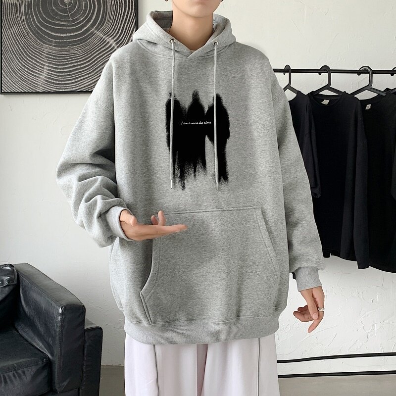 LD5676P38男潮牌嘻哈美式oversize高街情侣重磅帽衫青少连帽卫衣,男装卫衣,星座510A-1