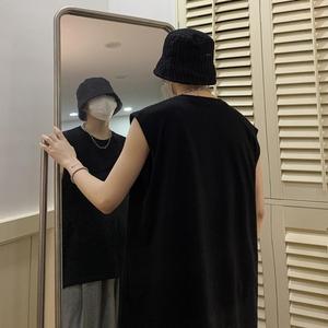TW6638P18重磅美式白色背心男士夏季学生篮球运动坎肩潮牌无袖T恤图片