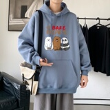 L2832P48港风新款卫衣男装宽松港风日系外套连帽衣服宽松卫衣，男装卫衣，星座510A-1