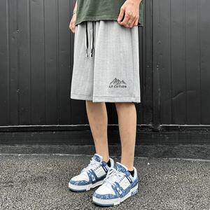 DS8426P35夏季重磅工装短裤男士条纹休闲直筒裤潮流百搭五分裤子图片