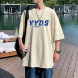 T3299P25男士港风T恤落肩款宽松T恤YYDS印花男T中性风印花T恤男士，男装T恤，星座510A-1