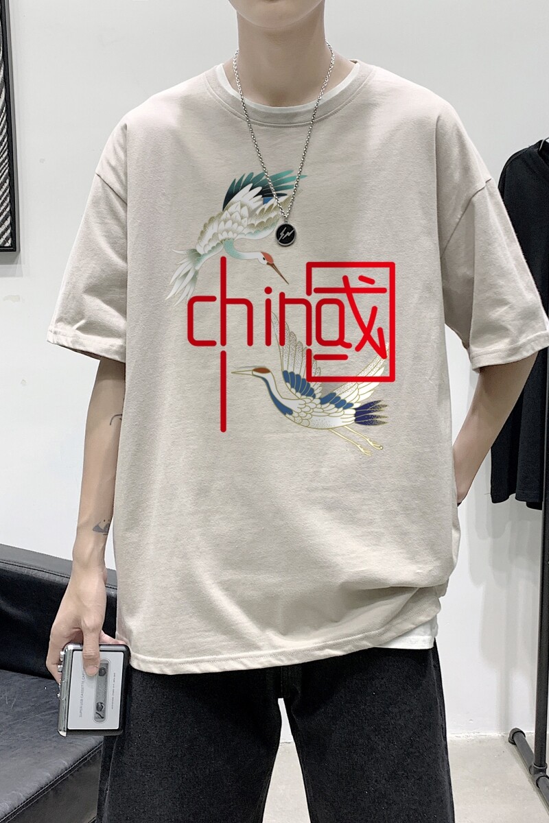 T2197P25港风室内男士t恤短袖ins潮牌潮流夏季薄款上衣服港风宽松,男装T恤,星座510A-1