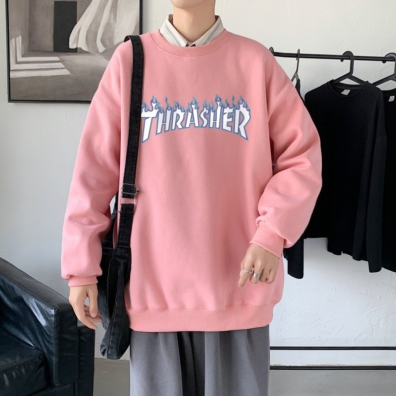 Y2845P38秋卫衣2023秋冬男圆领韩版嘻哈运动外套ins港风休闲上衣,男装卫衣,星座510A-1