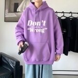 LD5677P38轻熟风字母印花潮流ins帽衫春秋季加套连帽卫衣男小清新，男装卫衣，星座510A-1