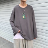 C2883P30长袖t恤男ins潮牌男生体恤宽松打底衫内搭上衣服秋衣纯棉，男装T恤，星座510A-1