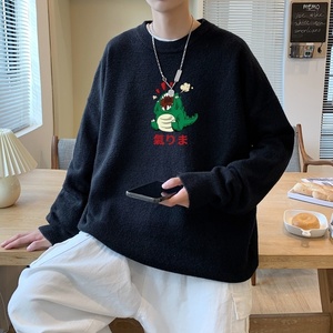 MD2848P55男秋季韩版潮流ins港风针织衣服秋冬潮牌宽松慵懒风外套图片