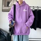 L2821P48港风2023秋冬新款大码潮男连帽情侣卫衣男连帽外套，男装卫衣，星座510A-1