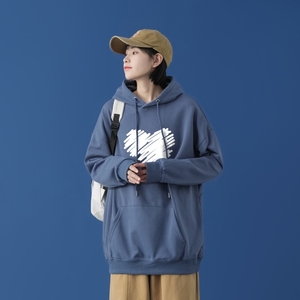 L2611P48中性模特新款卫衣男装宽松港风日系外套连帽衣服宽松卫衣图片