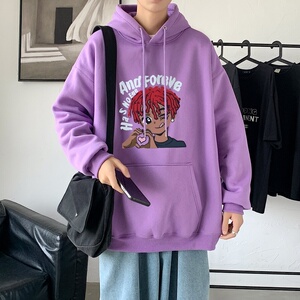 LD5675P38ins春秋季男生衣服美式重磅卫衣男oversize小众高街男潮图片