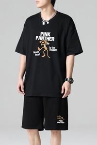 TZ3511休闲运动套装轻奢时尚感男士短袖t恤男夏季薄款潮牌短裤图片