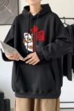 L2415P48港风2022秋冬新款大码潮男连帽情侣卫衣男连帽外套，男装卫衣，星座510A-1