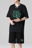 TZ3515休闲运动套装轻奢时尚感男士短袖t恤男夏季薄款潮牌短裤，男装休闲套装，星座510A-1