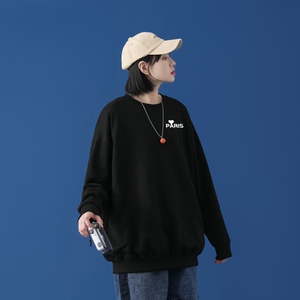 Y2822P38新款卫衣21秋冬男圆领韩版嘻哈运动外套ins港风休闲卫衣图片