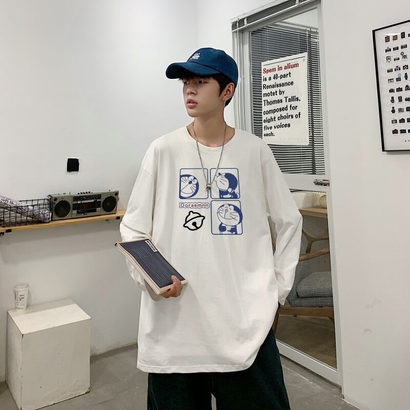 C2705P30男士长袖t恤春季潮牌薄款宽松潮流春装卫衣服春衣打底衫,男装T恤,星座510A-1
