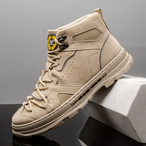 1110P52秋冬季潮流男高帮英伦风休闲百搭男靴子马丁靴男士工装鞋，男鞋马丁靴，星座614-1