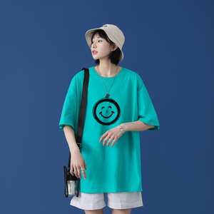T1681P25 / 2022新款潮嘻哈印花T恤男潮牌宽松百搭T图片